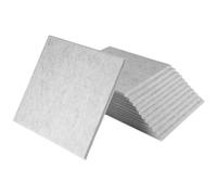 Cpolebev Paneles AcúSticos Autoadhesivos Paquete de 12, 12 X 12 X 0,4 Pulgadas Acolchado una Prueba de Sonido, Panel Absorbente de Sonido para el Hogar, Gris
