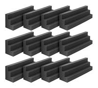 Cpolebev Paneles AcúSticos de 12 Piezas Trampa de Graves para Estudio de Esquina Almohadilla de Aislamiento de Sonido de Espuma Panel de Pared Bloque de Esquina para Estudio o Teatro