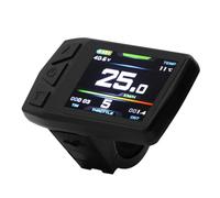 Cpolebev Pantalla Ebike para KT TF01U 24V 36V 48V Medidor LCD Colorido Inteligente Medidor de Bicicleta Eléctrica con Junta Impermeable