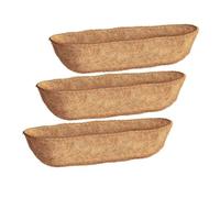 Cpolebev Paquete 3 Revestimientos para Comederos 30 Pulgadas, Fibra de para Maceteros de Cestas de Pared, Revestimientos para Jardineras de Ventanas, Cestas para Maceteros de Jardín