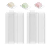 Cpolebev Paquete de 100 Moldes de de Plástico Moldeado para, Contenedor de Concha, Molde de Vela para Hacer Jabón DIY