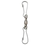 Cpolebev Paquete de 12 Giratorios de Doble Clip Giratorio para Hiladores Viento, Viento Colgante, Comederos para PáJaros, Campanas de Viento Crystal Twisters Supply