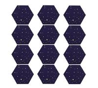 Cpolebev Paquete de 12 Paneles AcúSticos Hexagonales de Estrellado, Acolchado una Prueba de Sonido, Panel Absorbente de Sonido para Tratamiento AcúStico de Estudio
