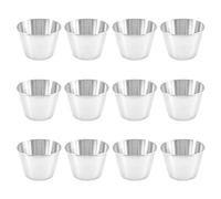 Cpolebev Paquete de 12 Tazas de Salsa de Condimento de Acero Inoxidable, Tazas de Salsa de InmersióN de Comercial, Tazas de Condimento Ramekin Tazas de Porciones