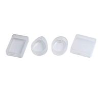 Cpolebev Paquete de 15 Molde de Resina de Silicona Moldes de Joyería con Colgante Agujero para DIY Joyería Fabricación Artesanal 5 Formas