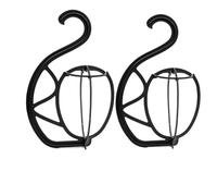 Cpolebev Paquete de 2 Colgadores para Pelucas, Soporte para Pelucas Colgante Portátil, Soporte para Colgadores de Pelucas para Múltiples Pelucas y Sombreros, Soporte para Pelucas Plegable