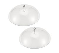 Cpolebev Paquete de 2 Cubiertas Protectoras para Comederos de PáJaros, CúPula Protectora, Cubierta Protectora la Lluvia para Colgar Comederos de PáJaros para JardíN