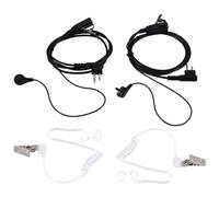 Cpolebev Paquete de 2 Estilo de Tubo Acústico Secreto de 2 Ptt Auriculares para Radio de 2 Vías Gp88S Gp300 Gp68 Gp2000 Gp88 Gp3188 Cp040 Cp1200 A8 A6 A10 A12 Etc