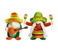 Cpolebev Paquete de 2 Gnomos de Fiesta para Taco Gnomo Hecho una Mano Muñeco Sin Rostro de Felpa Decoración Verano