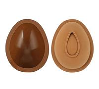 Cpolebev Paquete de 2 Moldes de Chocolate para Huevos de Pascua, Molde de Silicona para Huevos, Moldes de Chocolate de Pascua en Forma de Huevo, Molde Antiadherente para Huevos