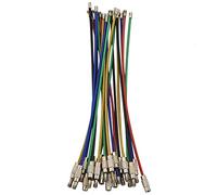 Cpolebev Paquete de 20 Llaveros de Alambre Recubierto de Nylon de Color 2Mm 6 Pulgadas Bucles de de Cable de AvióN para Colgar Etiquetas de Equipaje o Etiquetas de IdentificacióN
