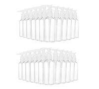 Cpolebev Paquete de 24 de Viaje Transparentes de 3,4 Oz/100 Ml, Botella Dispensadora de LocióN para Agua, Aceite de Masaje, Champú