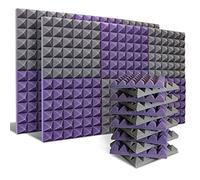Cpolebev Paquete de 24 Paneles AcúSticos, Paneles de Espuma una Prueba de Sonido CuñAs de InsonorizacióN de Estudio Espuma para Reducir el Ruido de Pared para Estudio de MúSica, Etc.