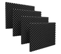 Cpolebev Paquete de 24 Paneles de Espuma AcúStica Panel de Pared de Tratamiento de InsonorizacióN IgníFugo, Espuma de CancelacióN de Ruido para GrabacióN, Estudio, Etc.