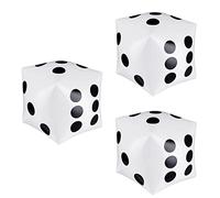 Cpolebev Paquete de 3 Dados Inflables Gigantes de 12 Pulgadas Dados Gigantes Inflables Gigantes Dados Inflables Grandes para Juguetes de Piscina de Juegos