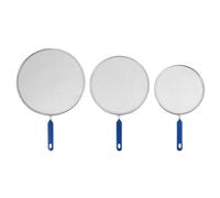Cpolebev Paquete de 3 Pantallas de Salpicaduras de Grasa para Cocinar en Sartén, Protector de Acero Inoxidable, Protector de Aceite Caliente para Detener la Quema de Primer