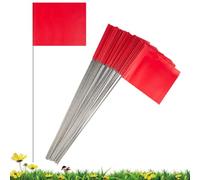 Cpolebev Paquete de 50 de Señalización, Rojas de Jardín de 15x4x5 Pulgadas, Marcadoras, Marcadores de de Césped, de Riego, de Paisaje