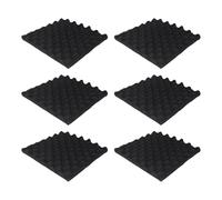 Cpolebev Paquete de 6 Paneles de Espuma AcúStica Autoadhesivos Panel de Pared de Tratamiento de InsonorizacióN IgníFugo, Reduce la Espuma de Ruido para Estudio, Etc.