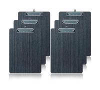 Cpolebev Paquete de 6 Portapapeles, Portapapeles de Madera, Portapapeles TamañO Carta A5, Portapapeles para Notas, Portapapeles para Archivos de Grano de Madera