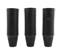 Cpolebev Paquete de 60 Tazas de Red de 2 Pulgadas con Ranurada, Filtro de Labios Anchos, Canasta de Cubo de Red para Plantas para HidroponíA