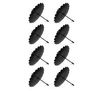 Cpolebev Paquete de 8 Portavelas de de 7,5 cm, Portavelas de Adviento de Metal, Velas de Pilar, de Velas CóNica para Enchufar