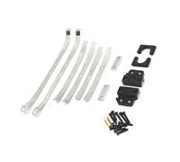 Cpolebev Para MN 1/12 MN82 LC79 Piezas de Repuesto de Coche Teledirigido Kit de Fijaciones de Resorte de Eje Trasero Mejorado de Metal Negro
