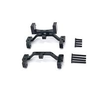 Cpolebev para MN D90 D91 D96 MN99S 1/12 RC Piezas de Mejora de Coche Base de Varilla de TraccióN de Metal Accesorios de Montaje del Soporte del Servo Asiento y Eje Arriba, Negro