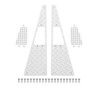 Cpolebev para MN D90 D99S MN99S 1/12 RC Piezas de ActualizacióN de Coche Placa Antideslizante de Metal Accesorios de Rejilla de Entrada