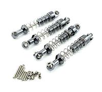 Cpolebev para MN D90 MN-90 MN99S C14 C24 C34 RC Coche 4 Piezas Amortiguador de Choque de Metal Piezas de ActualizacióN Accesorios, 4