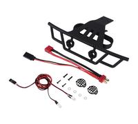 Cpolebev Parachoques Delantero con Luz LED para 144001 144010 124016 124017 124018 124019 RC Car Upgrades Piezas de DecoracióN