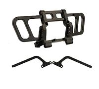 Cpolebev Parachoques Delantero de Metal Bull Bar para Axial Wraith Spawn 1/10 RC Crawler Car Upgrades Piezas Accesorios, Negro