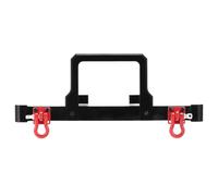 Cpolebev Parachoques Delantero de Metal con Gancho de Remolque para MN D90 D91 D96 MN-90 MN99S 1/12 RC Accesorios de Piezas de Mejora de Coche, Negro