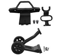 Cpolebev Parachoques Delantero y Barra Trasera con Ruedas 8481 8482 para 1/8 08427 9116 RC, Piezas de Mejora de Coche, Accesorios de Repuesto