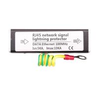 Cpolebev Pararrayos de Trueno Protector sobretensiones de Red Ethernet Clavija RJ45 100MHz