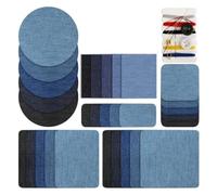 Cpolebev Parches para el Interior de los Jeans 30 Piezas, Parches para Planchar para el Interior de los Jeans para Reparación de Ropa, Parches para Planchar para el Interior de los Jeans