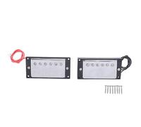 Cpolebev Pastillas de Doble Bobina Humbucker MáStil y Puente Compatible con Guitarra EléCtrica de Estilo LP para Piezas de Guitarra Juego de Repuesto