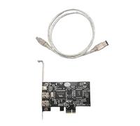 Cpolebev PCI Express x1 PCI-E 1394a FireWire IEEE 1394 Controlador de Tarjeta de 3 Puertos para Escritorio