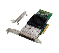 Cpolebev PClE X8 BCM57840 Tarjeta de Red de Servidor de 4 Puertos 10G SFP+ Tarjeta de Red de Fibra PCI-Express Tarjeta de Red Ethernet