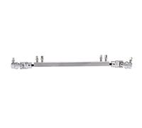Cpolebev Pedal de Doble Eje de TransmisióN Brazo de Pedal Barra de Enlace Tambor Biela Plata