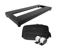 Cpolebev Pedalera de Guitarra Pedalera de Efecto de Guitarra Pedalera de AleacióN de Aluminio con Placa de Pedal de Efecto de Bolsa de Transporte, TamañO PequeñO