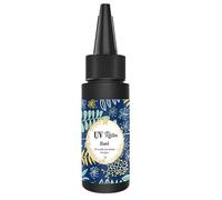 Cpolebev Pegamento de Resina UV, Curado Ultravioleta Transparente, Pegamento UV de Resina Epoxi de Secado RáPido, Herramientas para Hacer Joyas DIY, 25G