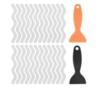 Cpolebev Pegatinas de Agarre de BañO 24 Piezas Tiras Antideslizantes para Ducha con 2 Piezas Raspador Tiras Antideslizantes Alfombrilla para BañEra Alfombrilla de Cinta para Suelo