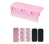Cpolebev Peine de Plancha con Clip, Peine de Agarre para Plancha, Peine Alisador de Pelo, para Plancha Rosa