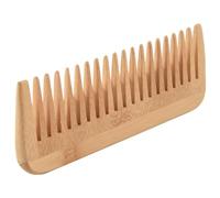 Cpolebev Peine Grueso de Madera Maciza Peine de Dientes Anchos Peine de PeluqueríA AntiestáTico para Masaje de Estilo PortáTil Peine de PeluqueríA Sin Manejar