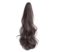 Cpolebev Peluca Negra y Marrón, de Caballo Femenina, Clip de Agarre, Estilo, de Caballo Alta, de Caballo Falsa Forzada Natural, Trenza Femenina