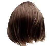 Cpolebev Pelucas y Rectas de Bob Pelucas de Cabello Humano Virgen BrasileñO Pelucas Llenas (40 Cm) Color MarróN