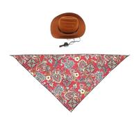 Cpolebev Perro Mascota Sombrero de Vaquero Gorro de Cosplay Mascota Perro Disfraz de Vacaciones Decoración de Fiesta para Mascotas