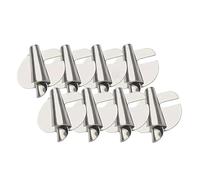 Cpolebev Pie para Dobladillo Enrollado de Costura Universal de 8 Piezas, Prensatelas para Dobladillo Enrollado de 3-10 mm, Prensatelas para Dobladillo Enrollado para MáQuina de Coser
