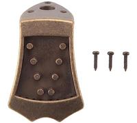 Cpolebev Piezas Traseras de Mandolina Triangular de Metal de Bronce para Reemplazo de Mandolina Superior Arqueada de 8 Cuerdas