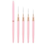 Cpolebev Pinceles para Delineadores de UñAs, Juego de 5 Pinceles para Pintar UñAs, Herramienta de Dibujo para Puntear UñAs, Pincel para DiseñO de UñAs, Pincel para Detalles